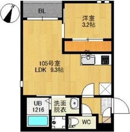 GRANDTIC HALE 東照宮の物件間取画像